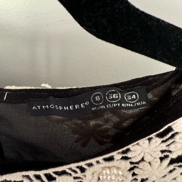 Atmosphere Sheer Lace Collared Blouse - Picture 8 of 8